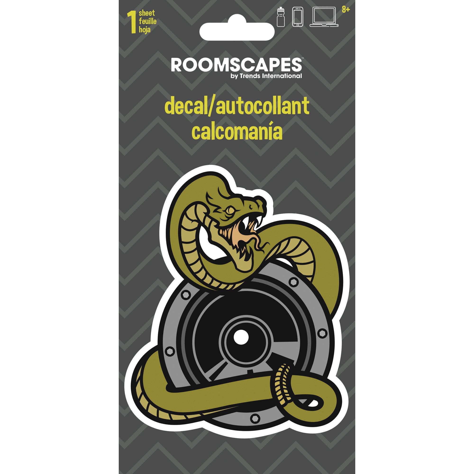 Snake TATTOO 4x8 Adhesive Decal Sticker - Qty 42
